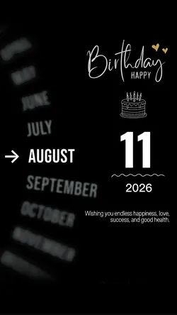 Birthday 11 August