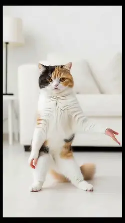 funny cat dancing 