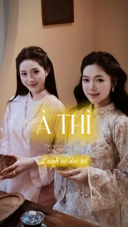 Mẫu 2 ảnh áo dài tết
