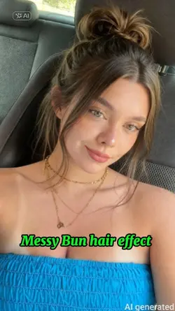 Messy Bun hair 