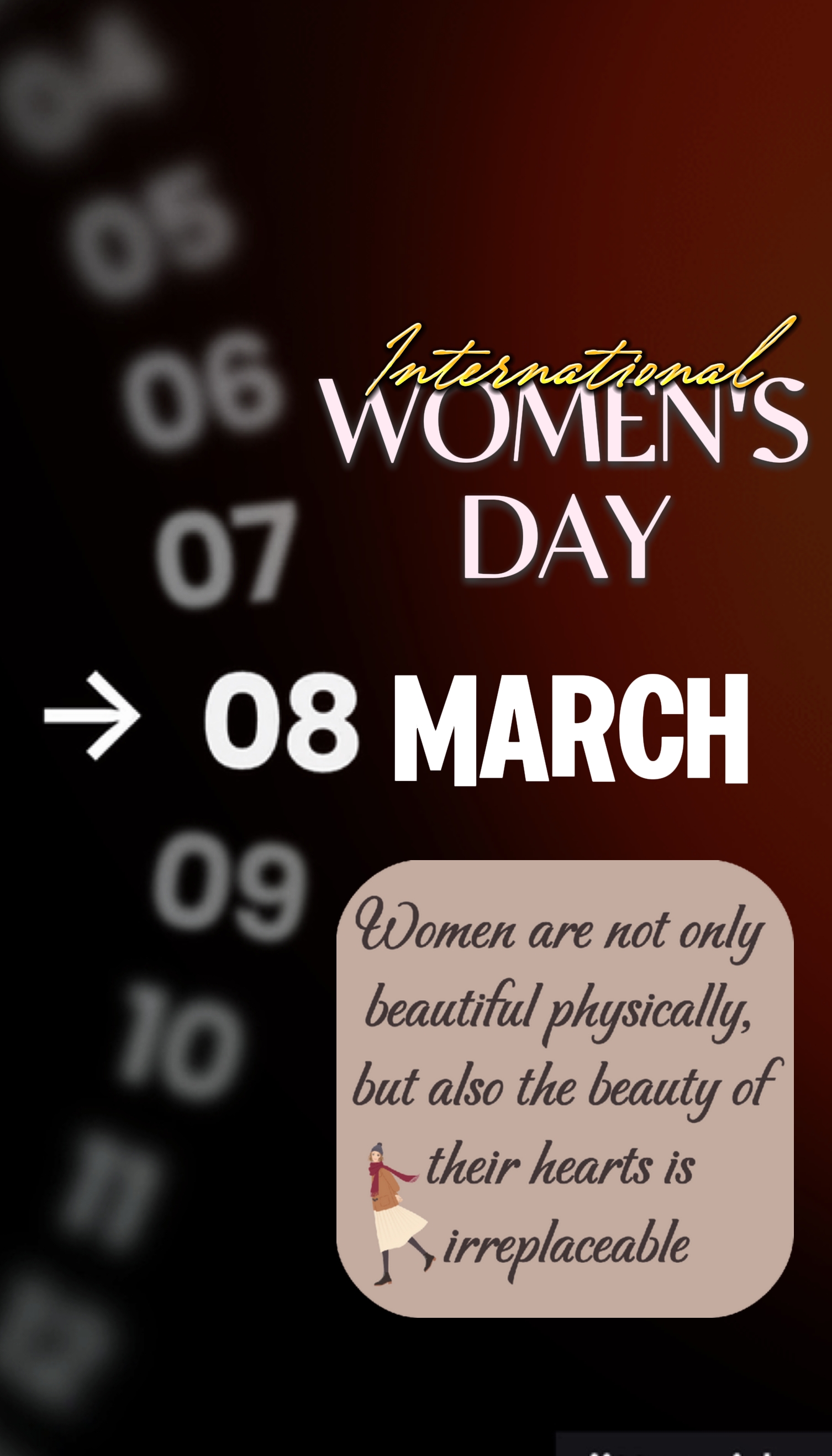 Feliz Día de la Mujer 