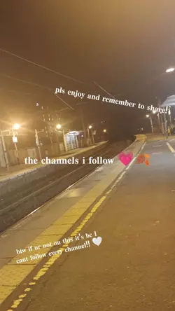 channels I follow on