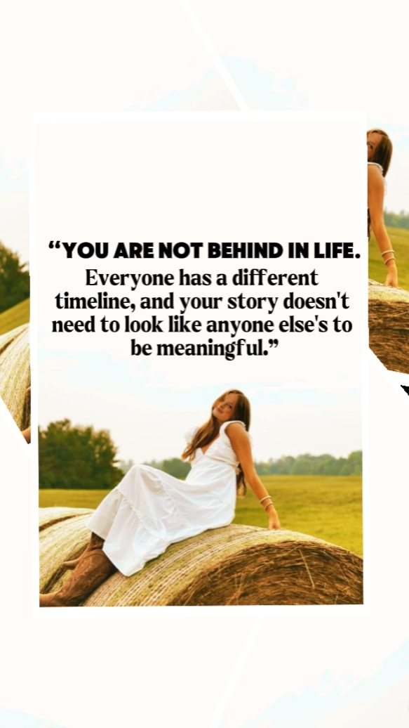 YOU ARE NOT BEHIND