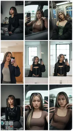 Snabba stads-selfies: lookbook på 15 s