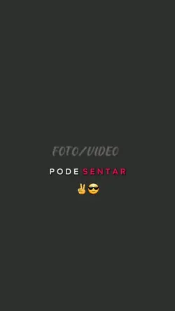 PODE SENTAR