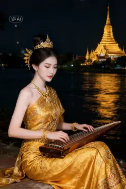 AI ชุดไทยบรรเลงขิม