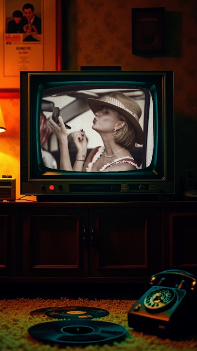 Analoger TV-Bildschirm