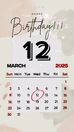 hbd 12 march 2025