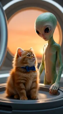 First contact.
