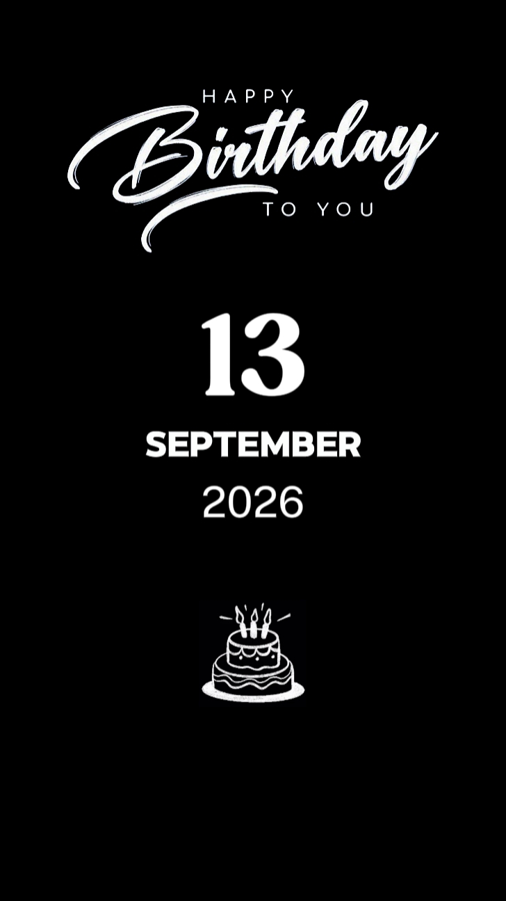 BDAY SON 13 SEPTEMBE