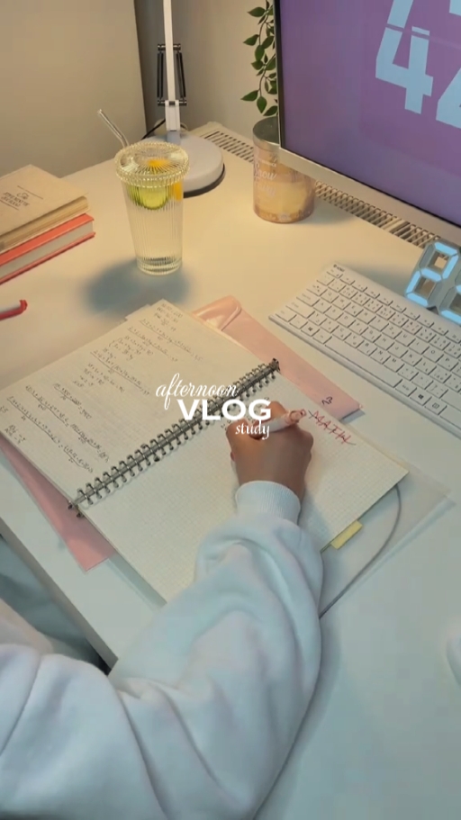 afternoon vlog study