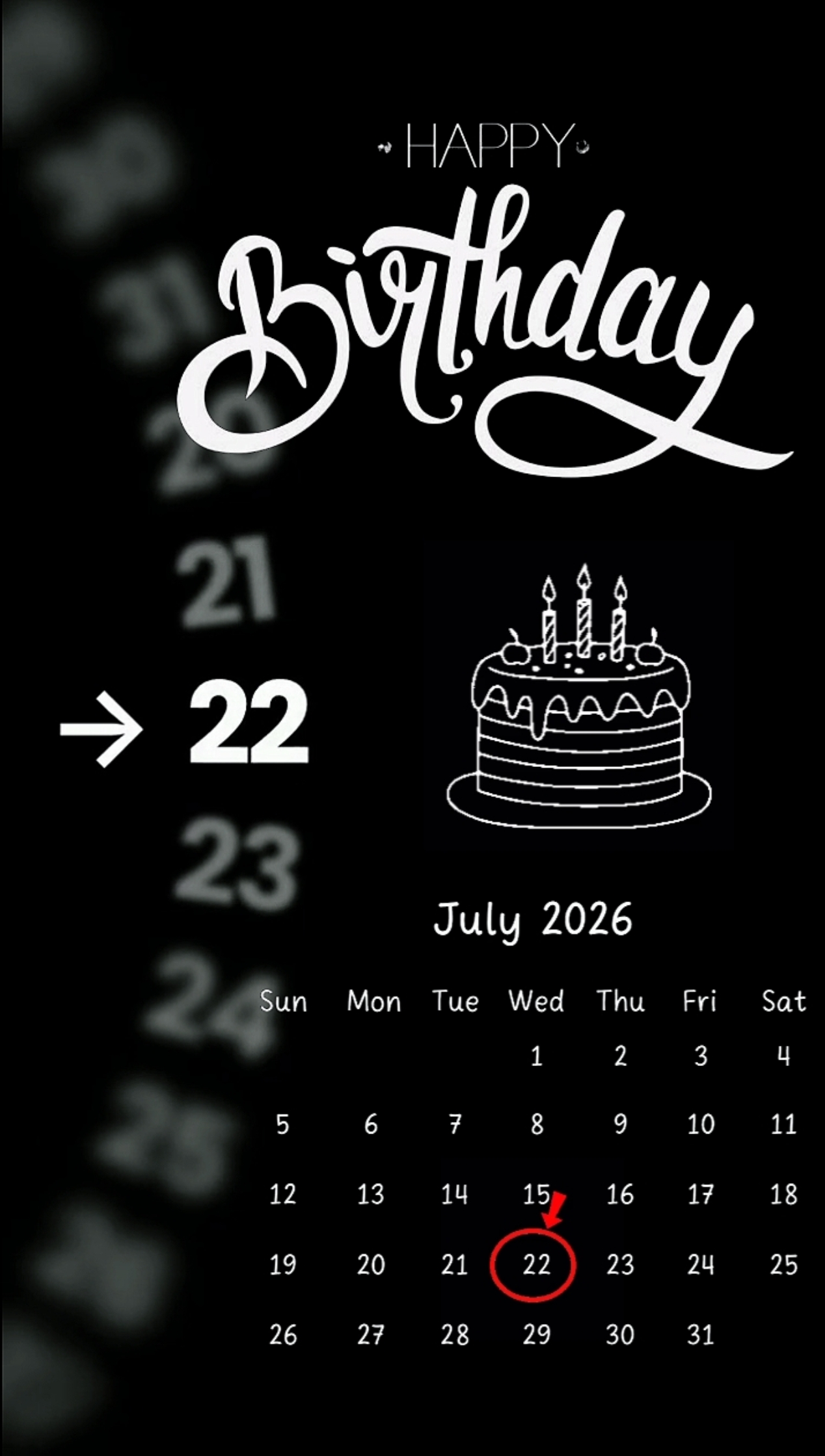 Ulang tahun 22 Juli 