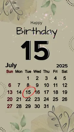 birthday 15july 2025