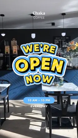 We Are Open Now