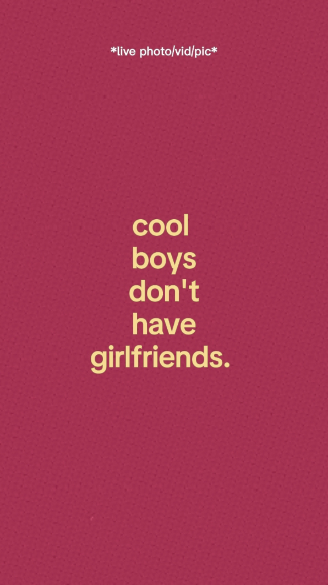 Cool Boys. 