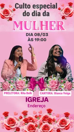 CULTO DIA DA MULHER