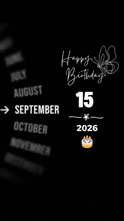 birthday 15 Septembe