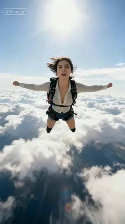 Sky diving 
