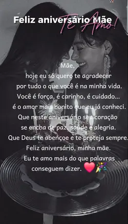  aniversário mãe