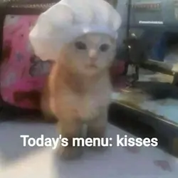 today's menu: kisses