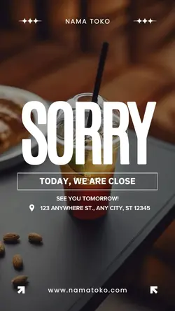 we are closed 