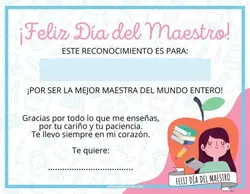 Dia de la Maestra