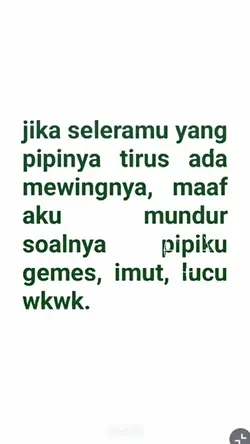 JIKA SELERAMU YANG