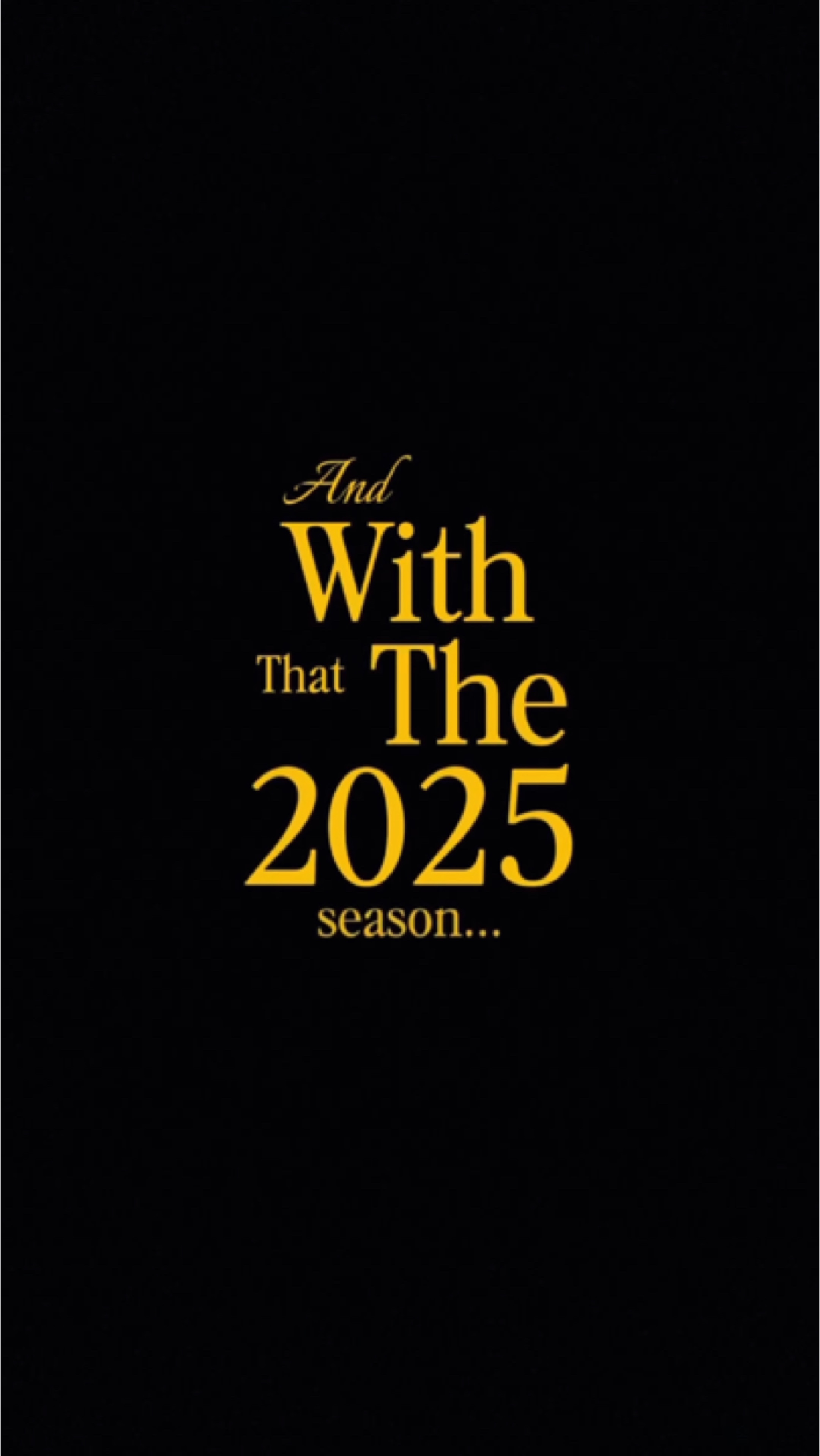 2025 시즌이 온다