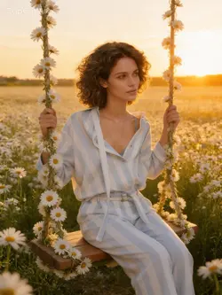 Daisy Sunset Swing