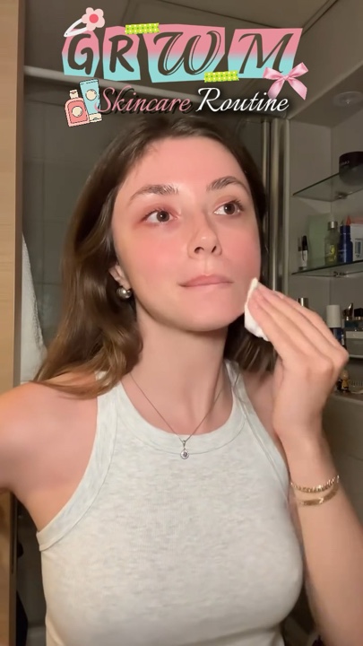 GRWM skincare routin