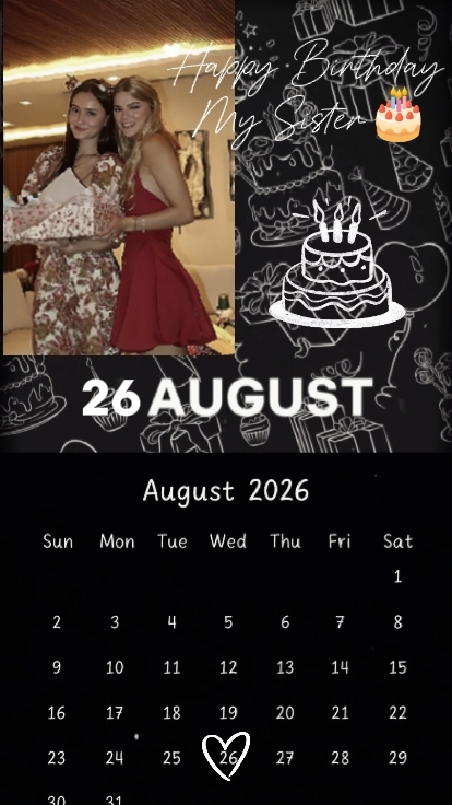 BDAY SISTER 26August