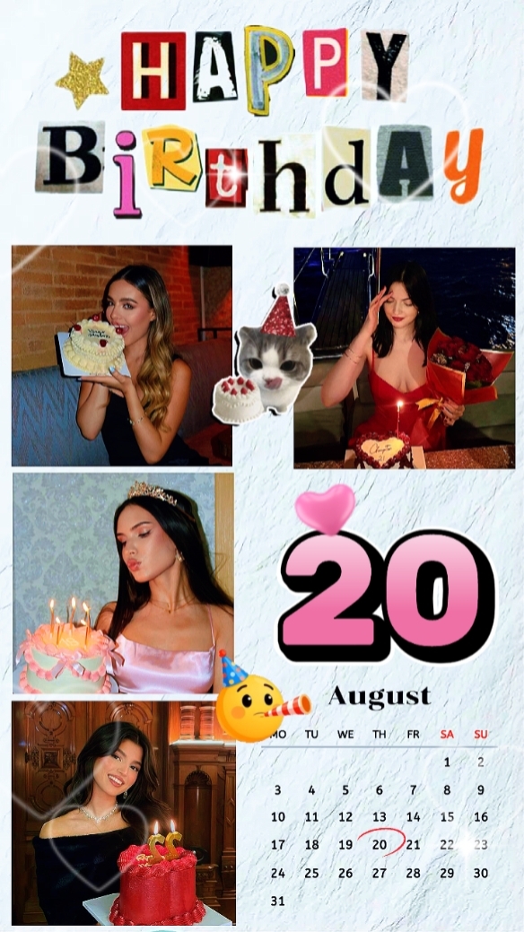 CUMPLEAÑOS 20 DE AGOSTO 