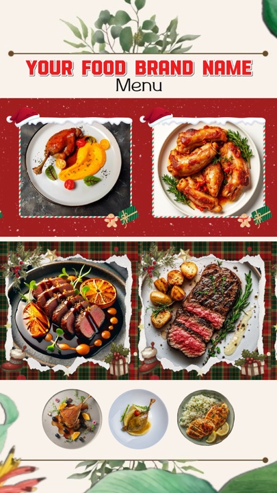  Cardápio de comida 