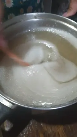 pasta de água e sal