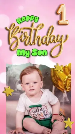 1st Birthday My Son