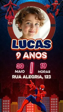 Convite Homem Aranha