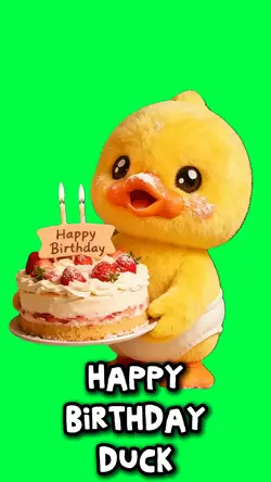 HAPPY BIRTHDAY DUCK