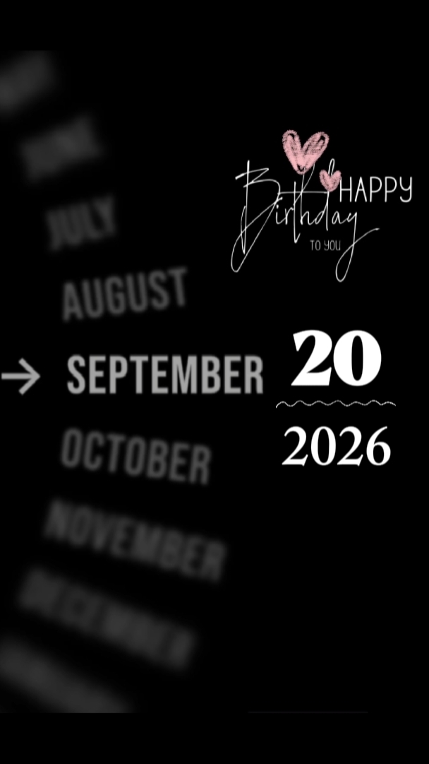 HBD LOVE 20 SEPTEMBE