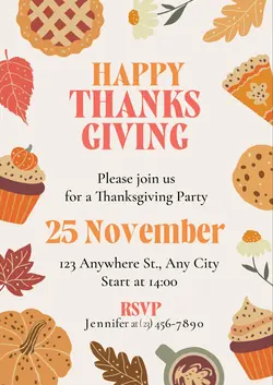 THANKSGIVING INVITE