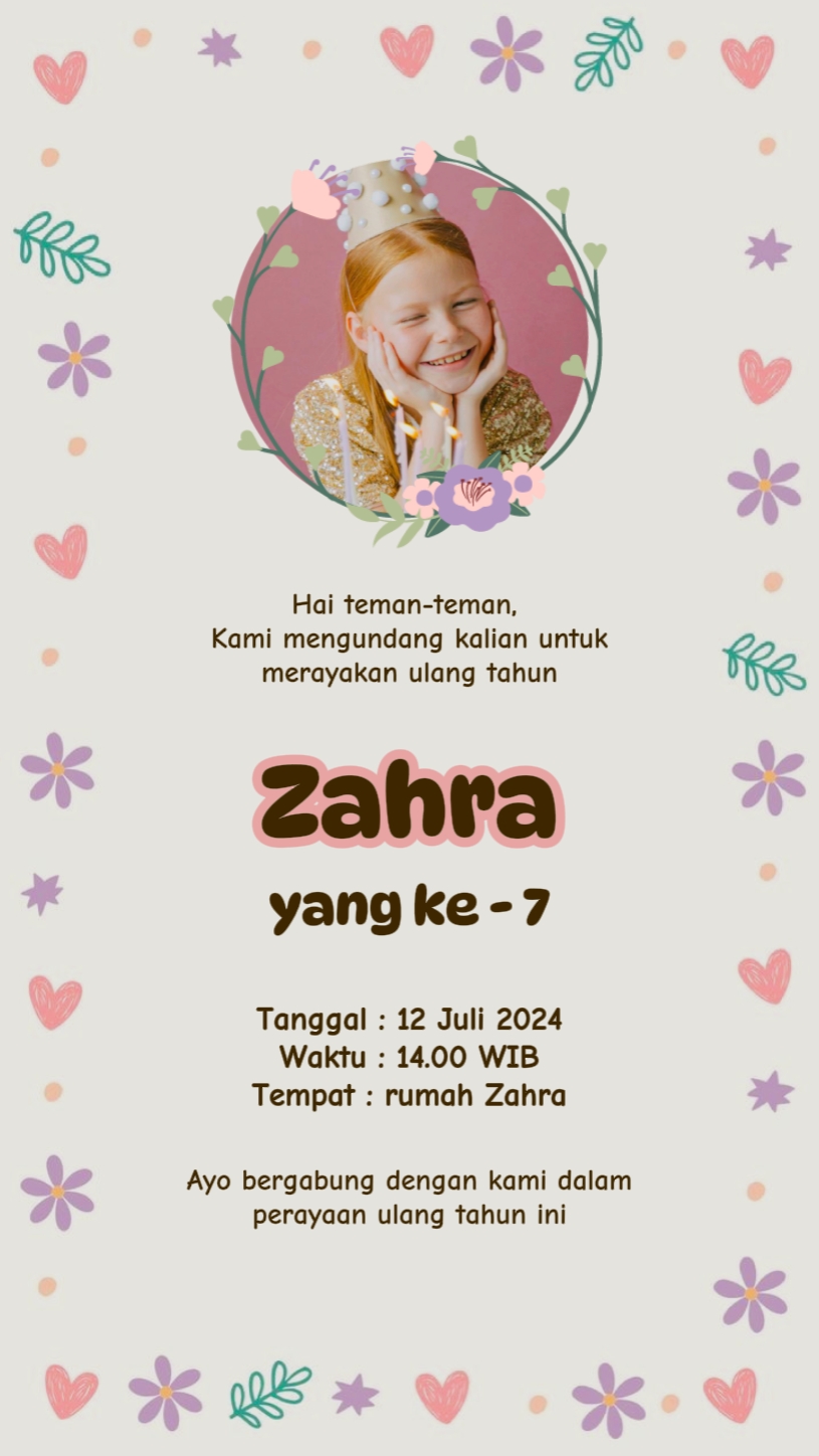Undangan ulang tahun