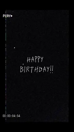 Happy Birthday!!