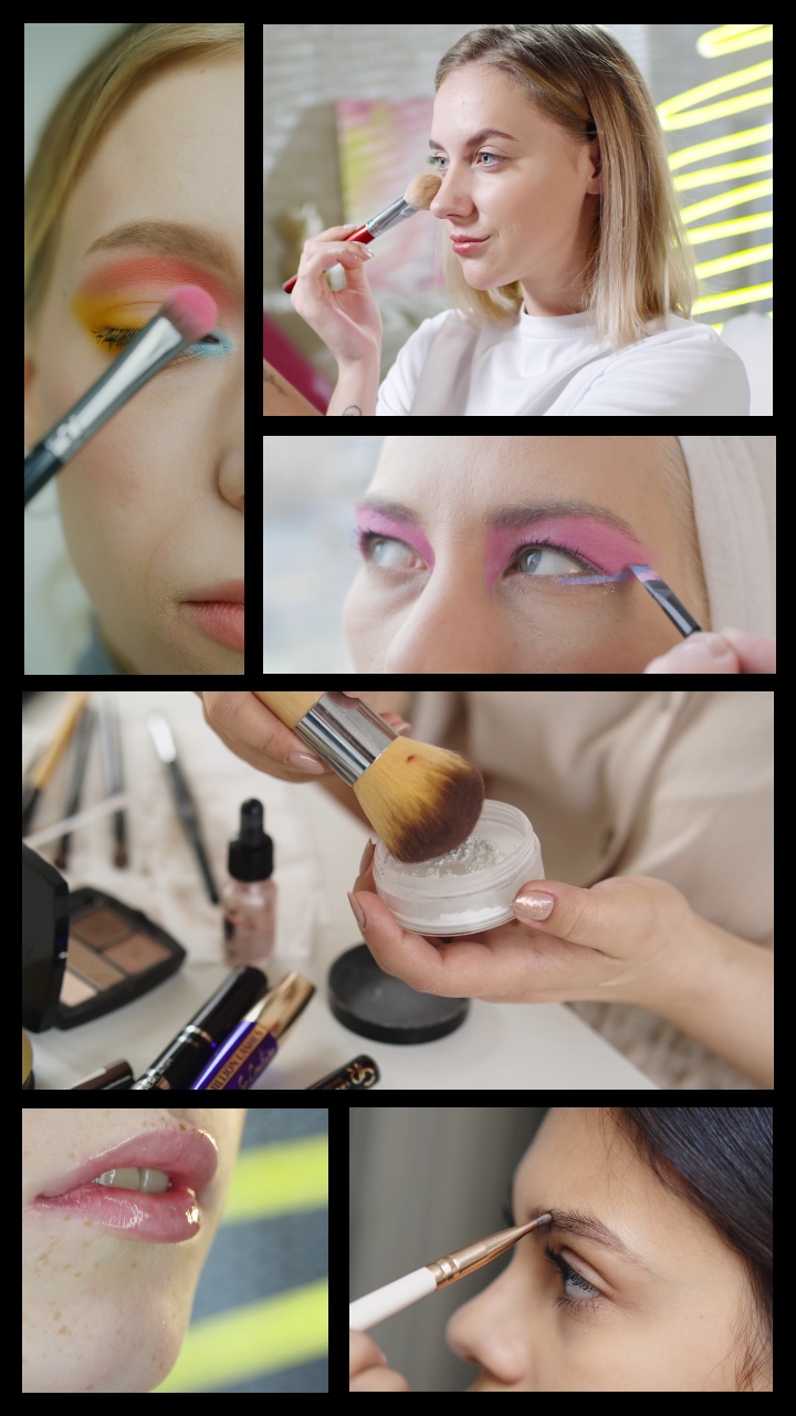 Affichage de produits de maquillage de beauté style tiktok