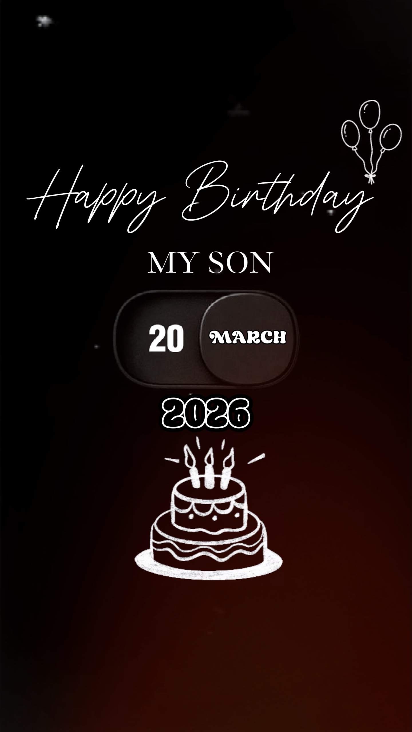 ANIVERSÁRIO FILHO 20 DE MARÇO