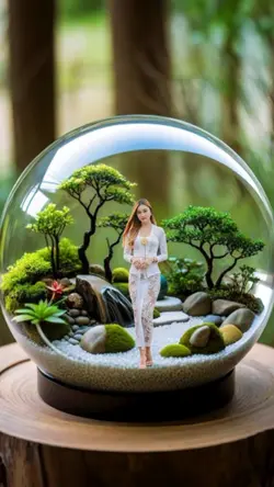 miniatur bola kaca