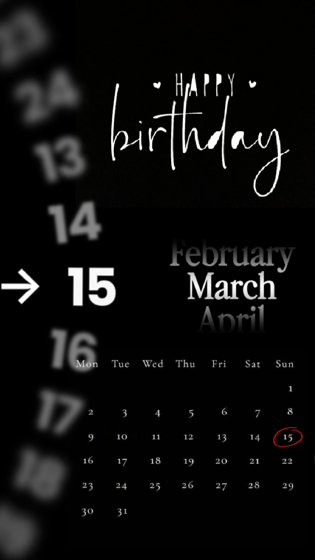 HBD 15 DE MARÇO 