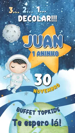 Convite Astronauta