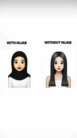 hijab vs no hijab