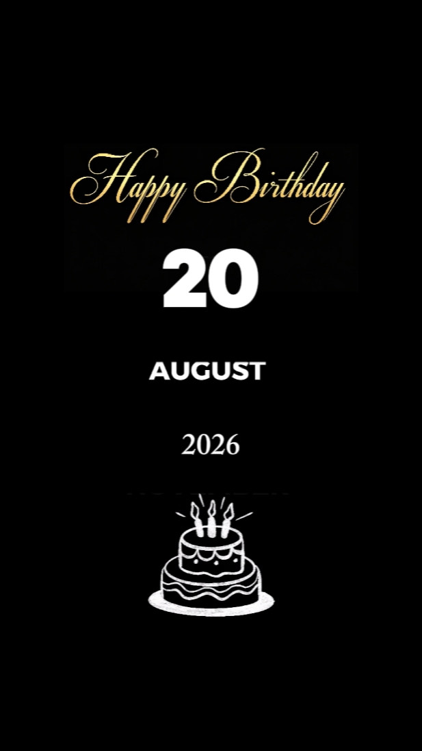 HBDY BABY 20 AUGUST