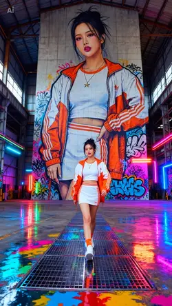 Neon graffiti