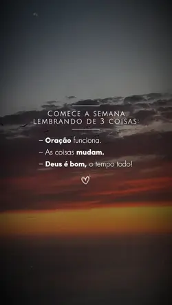 Boa semana!